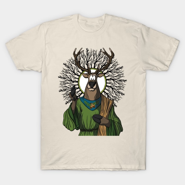 Deer Lord T-Shirt by Fighter Guy Studios